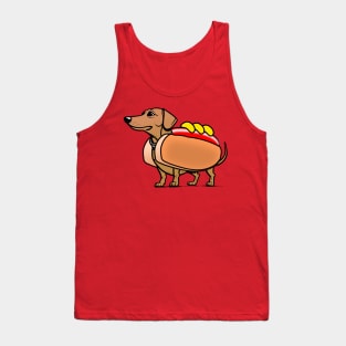 Dachshund Hotdog Sausage Tank Top